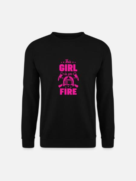 Pompier Firefighter Princesse Princesse Princesse - Sweat-shirt Unisexe - noir