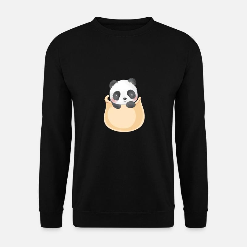 Marsupium Baby Panda - Unisex Sweatshirt - black