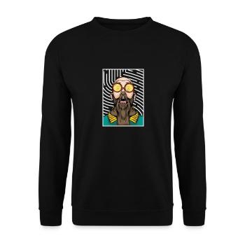 Labrador Hipster - Unisex Pullover - Schwarz - Vorne - Alina (178cm) & Michal (187cm)