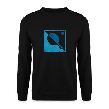 Tischtennis Retro - Unisex Pullover - Schwarz - Vorne - Alina (178cm) & Michal (187cm)