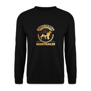 Chien de berger L’un des meilleurs Mantrailer Mantrailing - Sweat-shirt Unisexe - noir - Devant - Alina (178cm) & Michal (187cm)