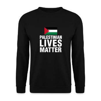 Cadeau amusant Palestinien Lives Matter - Sweat-shirt Unisexe - noir - Devant - Alina (178cm) & Michal (187cm)