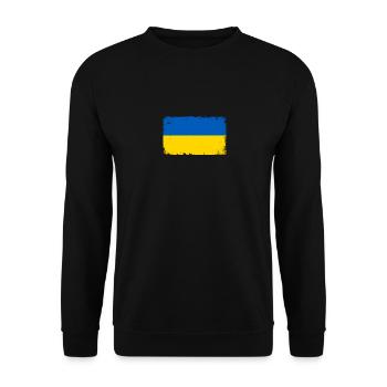 Ukraine Heartbeat Flag Vintage Ukraine - Unisex Sweatshirt - black - Front - Alina (178cm) & Michal (187cm)