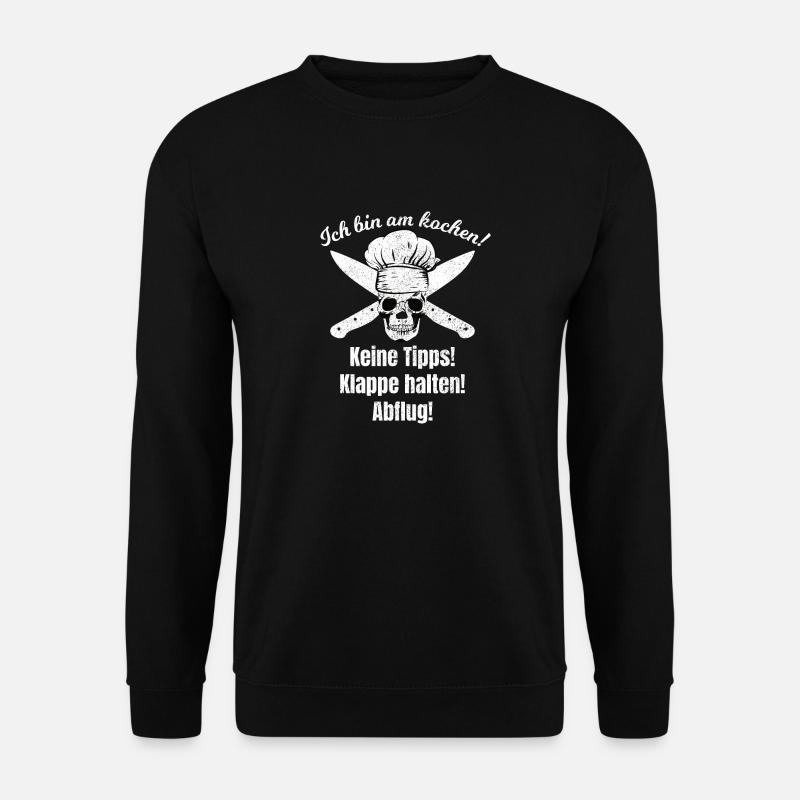 Küchenchef Kochen Küche Kantine Hobbykoch Berufe - Unisex Pullover - Schwarz