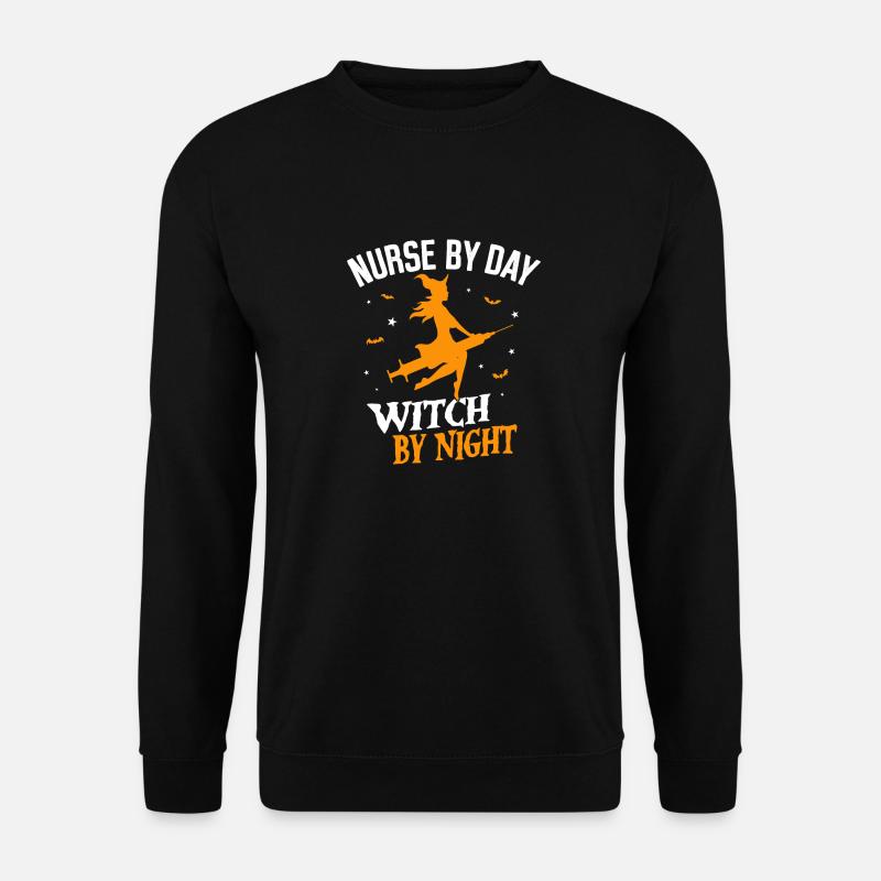 Altenpflegerin Krankenschwester Hexe Spritze - Unisex Pullover - Schwarz