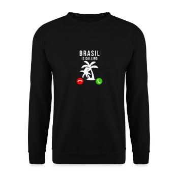 Brasilien - Unisex Pullover - Schwarz - Vorne - Alina (178cm) & Michal (187cm)