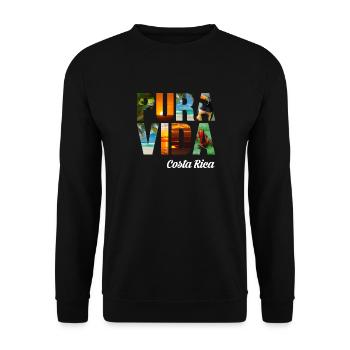 Pura Vida - Costa Rica Fun Gift - Sweat-shirt Unisexe - noir - Devant - Alina (178cm) & Michal (187cm)