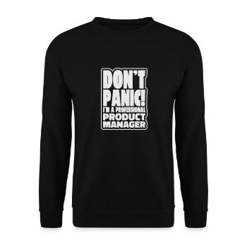 Awesome Product Manager - Unisex Pullover - Schwarz - Vorne - Alina (178cm) & Michal (187cm)