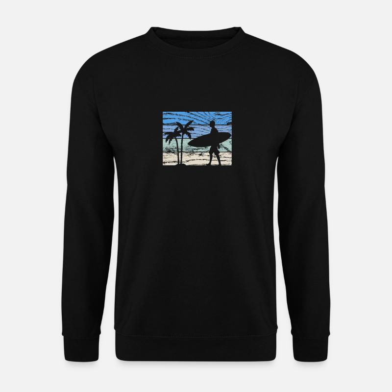 Surfing Surfer - Unisex Sweatshirt - black