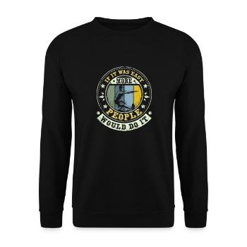 Plus de gens le feraient Calisthenics - Sweat-shirt Unisexe - noir - Devant - Alina (178cm) & Michal (187cm)