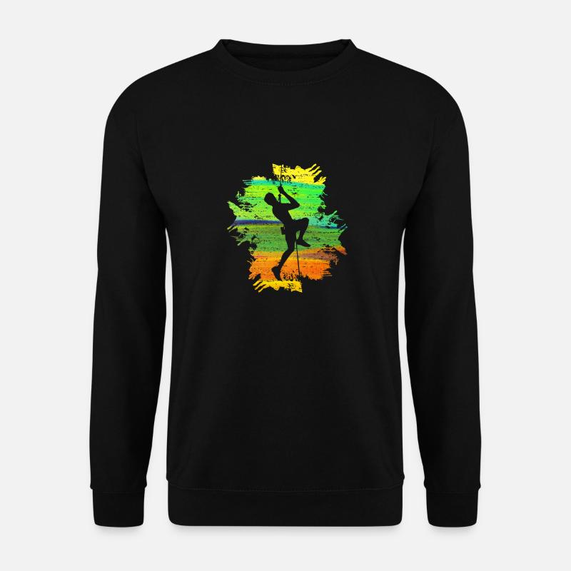 climbing, climbing, mountain, rock climbing - Unisex Sweatshirt - black