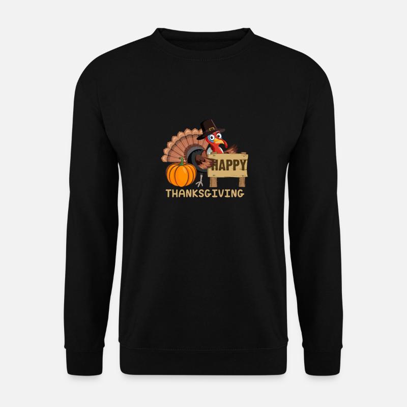 Joyeux Thanksgiving Holliday Dinde d’automne - Sweat-shirt Unisexe - noir