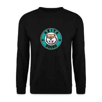 Akita Inu Squad I Dog Lover I Akita Inu - Unisex Pullover - Schwarz - Vorne - Alina (178cm) & Michal (187cm)