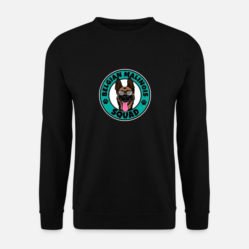 Belgian Malinois Squad I Dog Lover I Belgian - Unisex Pullover - Schwarz
