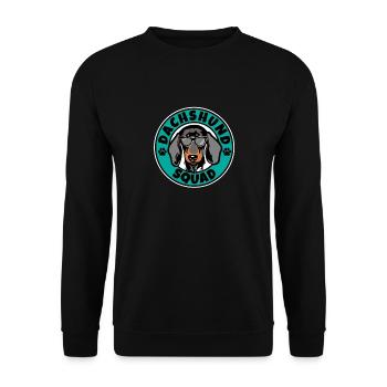 Dachshund Squad I Dog Lover I Dachshund - Unisex Sweatshirt - black - Front - Alina (178cm) & Michal (187cm)