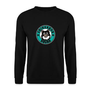 Chihuahua Squad I Amoureux des chiens I Chihuahua - Sweat-shirt Unisexe - noir - Devant - Alina (178cm) & Michal (187cm)