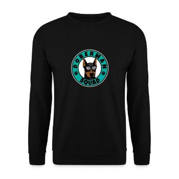 Doberman Squad I Dog Lover I Doberman - Unisex Sweatshirt - black - Front - Alina (178cm) & Michal (187cm)