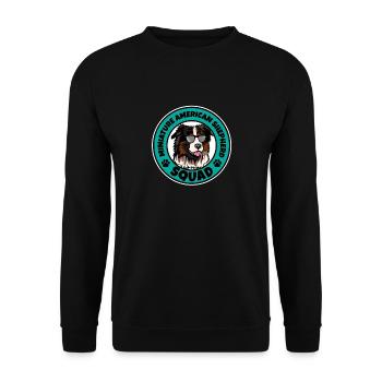 Miniature American Shepherd Squad I Dog Lover - Unisex Sweatshirt - black - Front - Alina (178cm) & Michal (187cm)