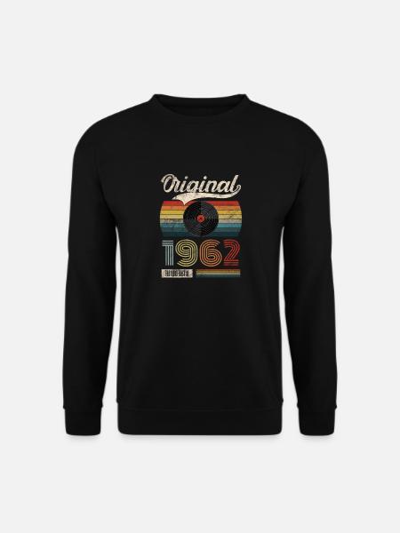 1962 Vintage Cadeau d’anniversaire Thé Rétro Style - Sweat-shirt Unisexe - noir