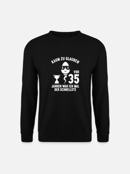 35 Jahre vor 35 Jahren schnellste 35. Geburtstag - Unisex Pullover - Schwarz