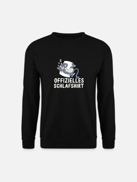 Mein offizielles Schlafshirt mit Katzenbaby - Unisex Pullover - Schwarz