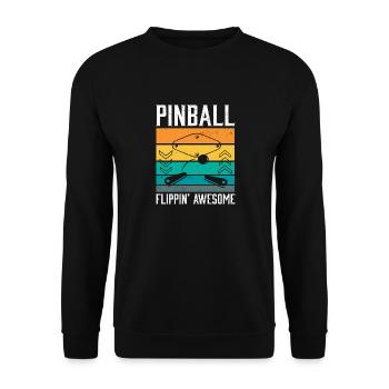 Jeu de table Flipper I Pinball Flippin' Awesome - Sweat-shirt Unisexe - noir - Devant - Alina (178cm) & Michal (187cm)