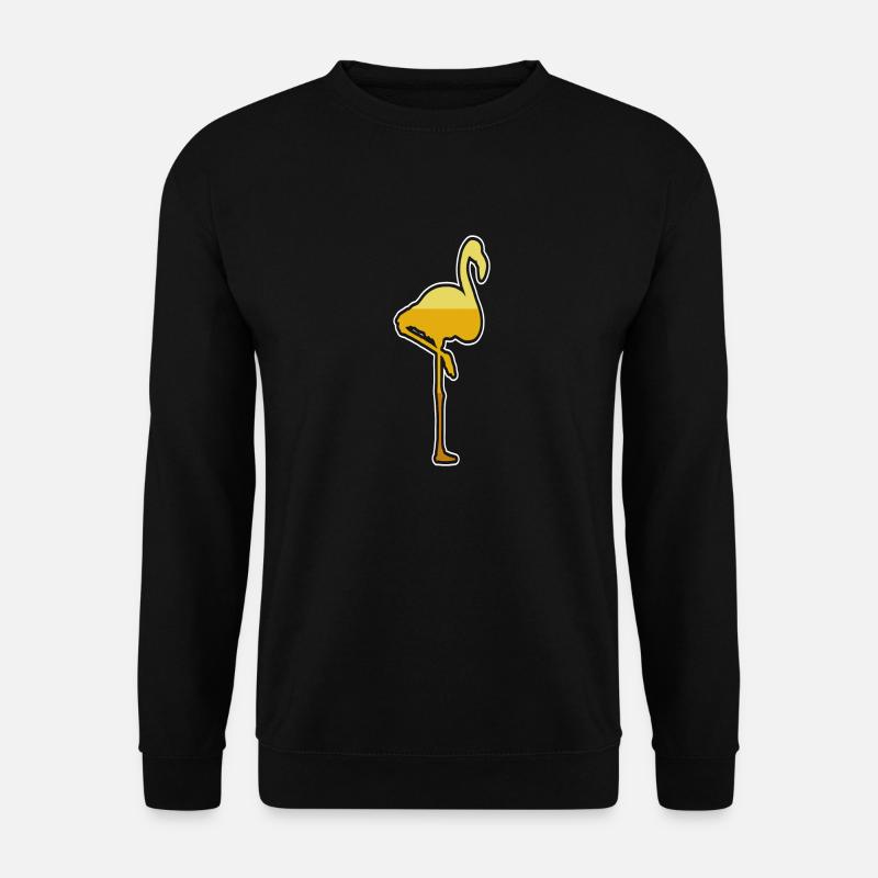 Flamingo Bird - Unisex Pullover - Schwarz