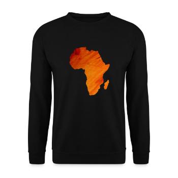 map of Africa - Unisex Sweatshirt - black - Front - Alina (178cm) & Michal (187cm)