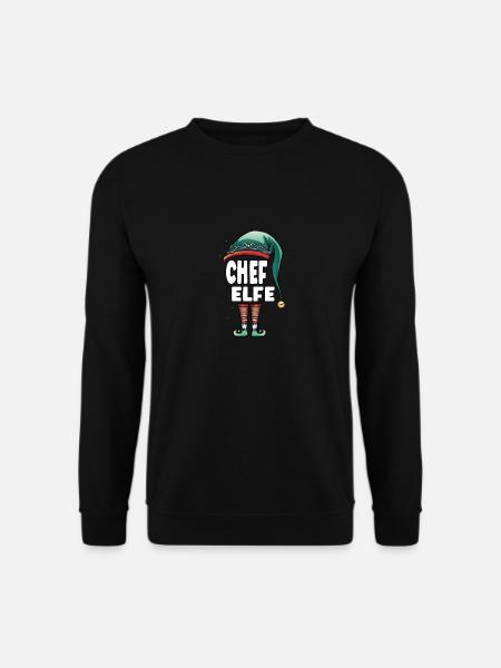 Chef Elfe Partner Look Familie Outfit - Unisex Pullover - Schwarz