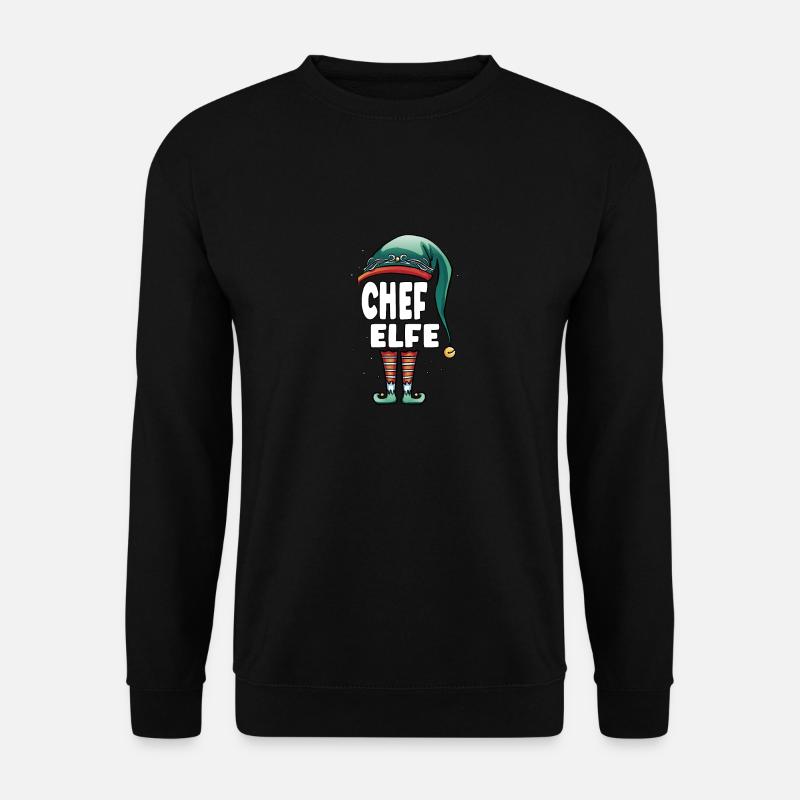 Chef Elfe Partner Look Familie Outfit - Unisex Pullover - Schwarz