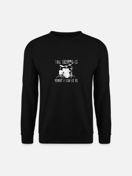 Batterie disant pour les batteurs - Sweat-shirt Unisexe - noir
