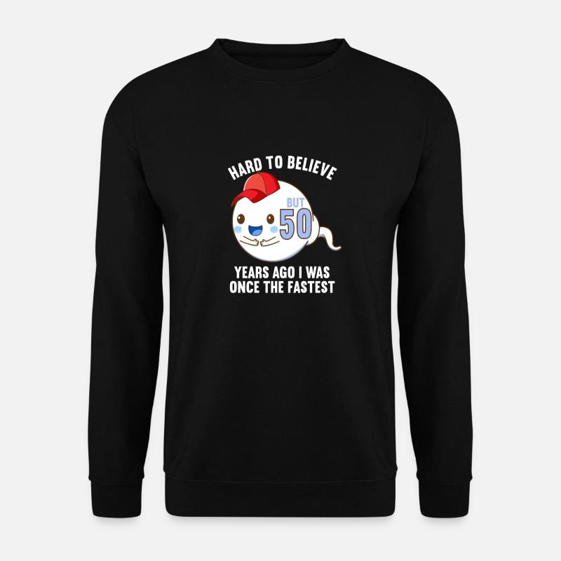 50 Jahre vor 50 Jahren schnellste 50. Geburtstag - Unisex Pullover - Schwarz