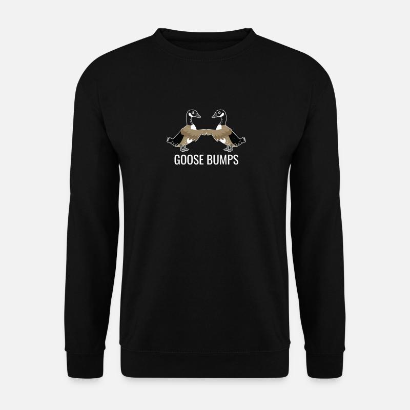 GÄNSEHAUT Lustiges Wortspiel - Unisex Pullover - Schwarz