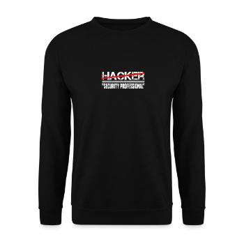 IT Cyber Security Experte Nerd Hacking - Unisex Pullover - Schwarz - Vorne - Alina (178cm) & Michal (187cm)