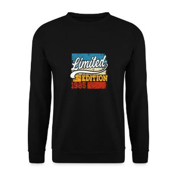 Jahrgang 1985 Limited Edition 36. Geburtstag - Unisex Pullover - Schwarz - Vorne - Alina (178cm) & Michal (187cm)