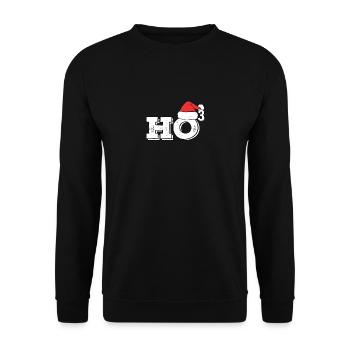 Funny Ugly Christmas Ugly Christmas Ho3 - Unisex Sweatshirt - black - Front - Alina (178cm) & Michal (187cm)