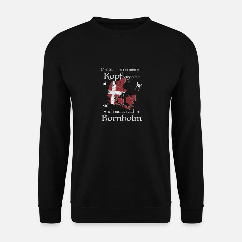 Bornholm Kopenhagen Dänemark Dansk Geschenkidee - Unisex Pullover - Schwarz