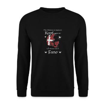 Fanö Kopenhagen Dänemark Dansk Geschenkidee - Unisex Pullover - Schwarz - Vorne - Alina (178cm) & Michal (187cm)