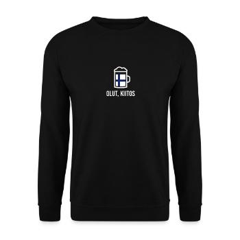 Finlande Bière Suomi Helsinki Idée Cadeau - Sweat-shirt Unisexe - noir - Devant - Alina (178cm) & Michal (187cm)