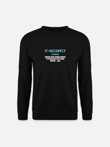 IT Cyber Security Experte Nerd Hacking - Unisex Pullover - Schwarz