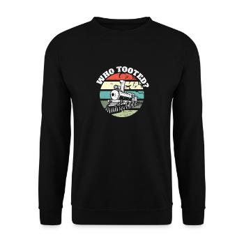 Train Lover Railroad I Railway Worker Who Tooted - Unisex Sweatshirt - black - Front - Alina (178cm) & Michal (187cm)