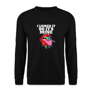 Fierté LGBT I L’arc-en-ciel LGBTQ léché pour que ce soit à moi - Sweat-shirt Unisexe - noir - Devant - Alina (178cm) & Michal (187cm)