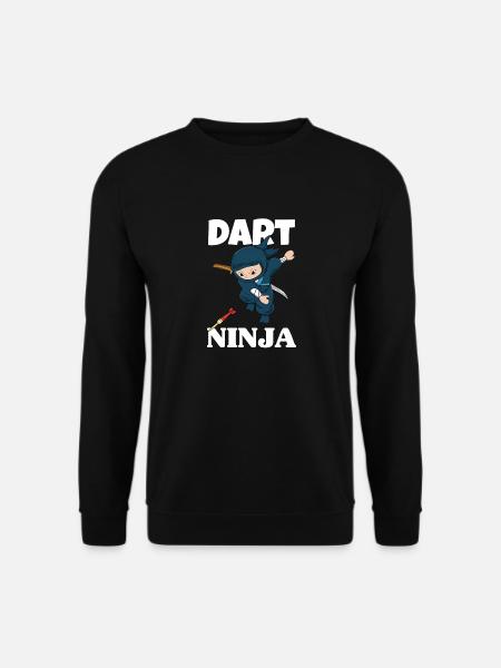 Dart Ninja Dart Team Funny Dart Player Darts - Unisex Pullover - Schwarz