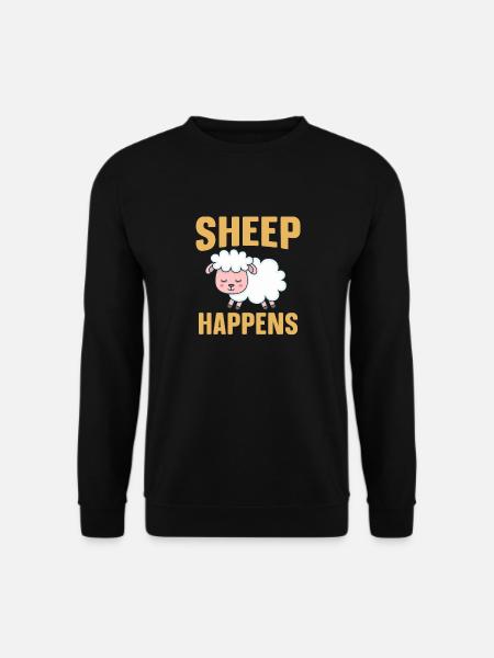Witziges Schaf, Schafe nicht nur für Schäfer - Unisex Pullover - Schwarz
