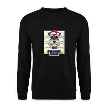 Dear Santa I Can Explain Miniature Schnauzer - Unisex Pullover - Schwarz - Vorne - Alina (178cm) & Michal (187cm)
