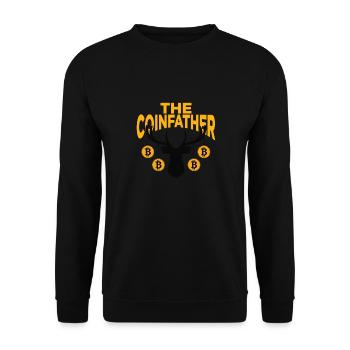 Noël que je souhaite pour Bitcoin - Sweat-shirt Unisexe - noir - Devant - Alina (178cm) & Michal (187cm)