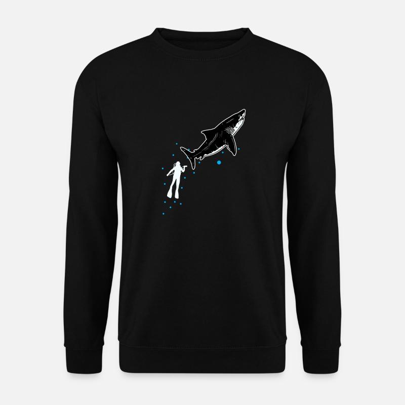 Plongée avec le requin-baleine - Sweat-shirt Unisexe - noir