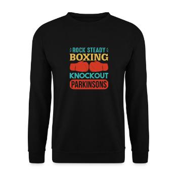 Parkinson's KnockOut! - Unisex Sweatshirt - black - Front - Alina (178cm) & Michal (187cm)