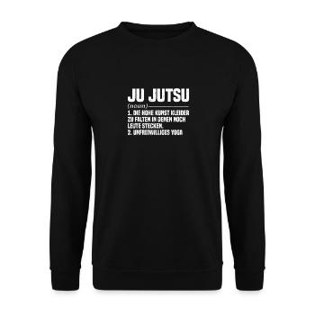 Ju Jutsu Entraînement aux arts martiaux brésiliens - Sweat-shirt Unisexe - noir - Devant - Alina (178cm) & Michal (187cm)