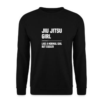 Ju Jutsu Entraînement aux arts martiaux brésiliens - Sweat-shirt Unisexe - noir - Devant - Alina (178cm) & Michal (187cm)